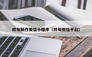 宁波桦甸制作微信小程序（桦甸微信平台）